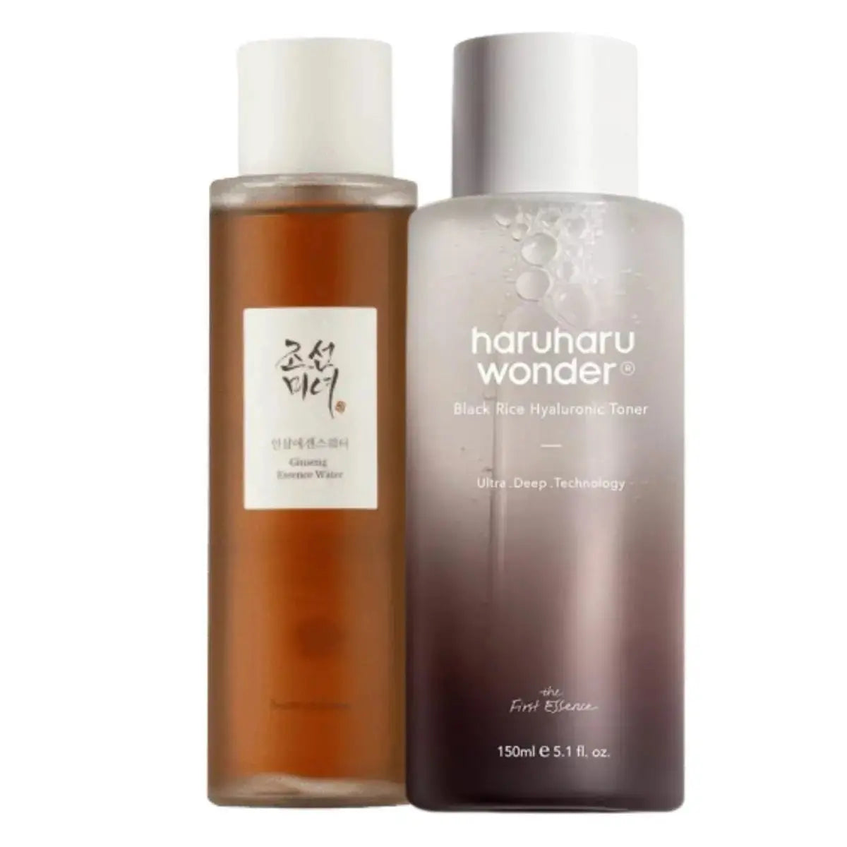 DOKAN HARU HARU Wonder Black Rice Toner & Beauty of Joseon Ginseng Essence Water Set BEAUTY OF JOSEON + HARUHARU