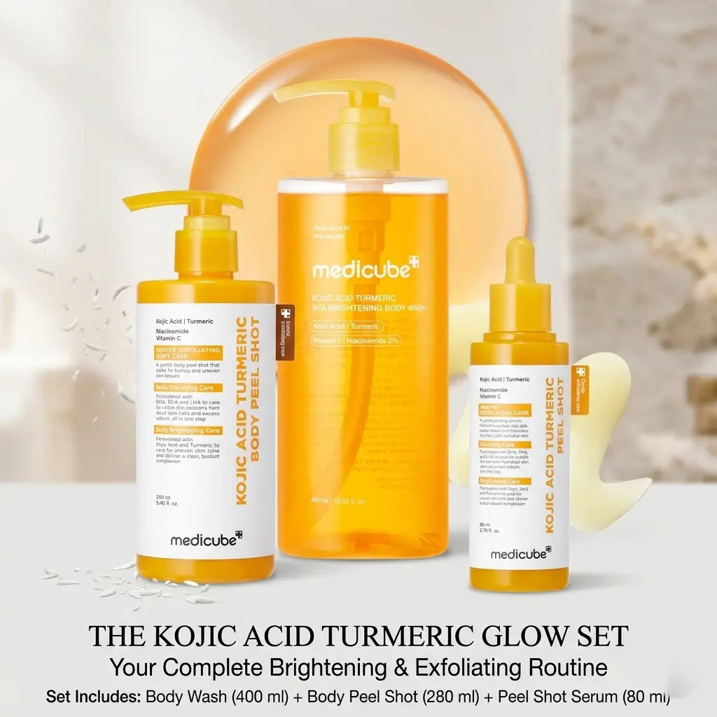 MEDICUBE Kojic Acid Turmeric Triolgy Glow Set - DOKAN