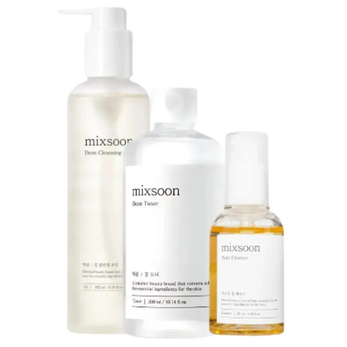 DOKAN MIXSOON BEAN Cleansing Oil, Been Essence and Toner Set mixsoon
