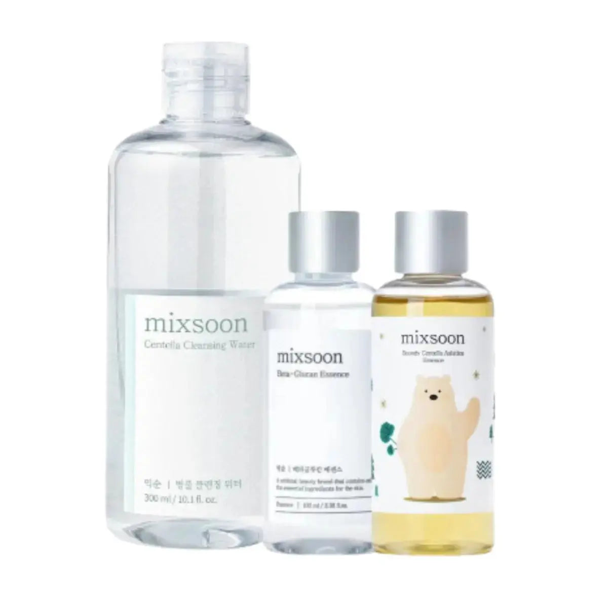 DOKAN MIXSOON Cleansing Water, Glucan Essence & Centella Asiatica Essence mixsoon
