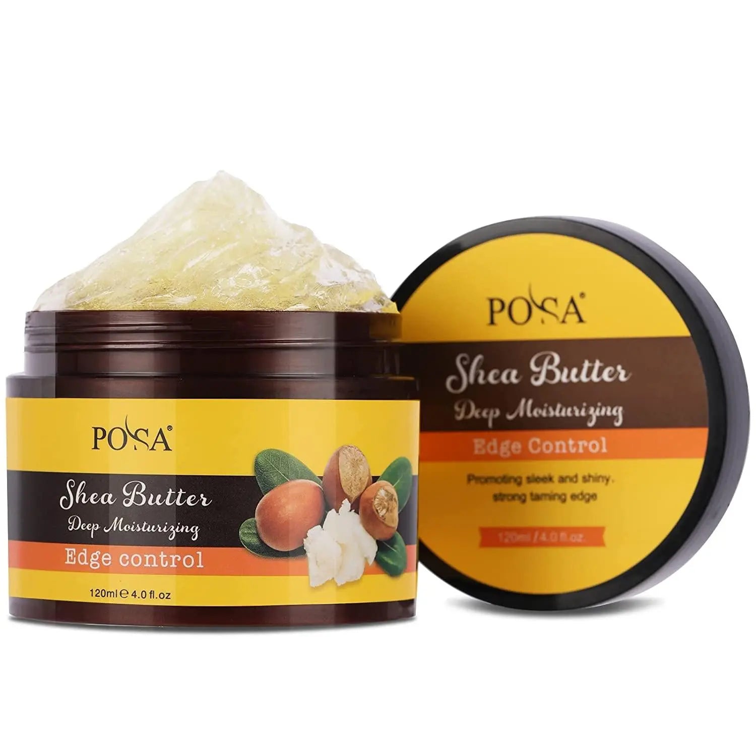 POSA Instant Control Edge Control,Hair Wax, 48 hours Lasting Natural Tea Tree Oil Deep Moisturizing EdgeTamer, Shine Smooth Hair Styling Gel with Shea Butter,Jojoba Oil 120 ML - JOLIE'S UAE
