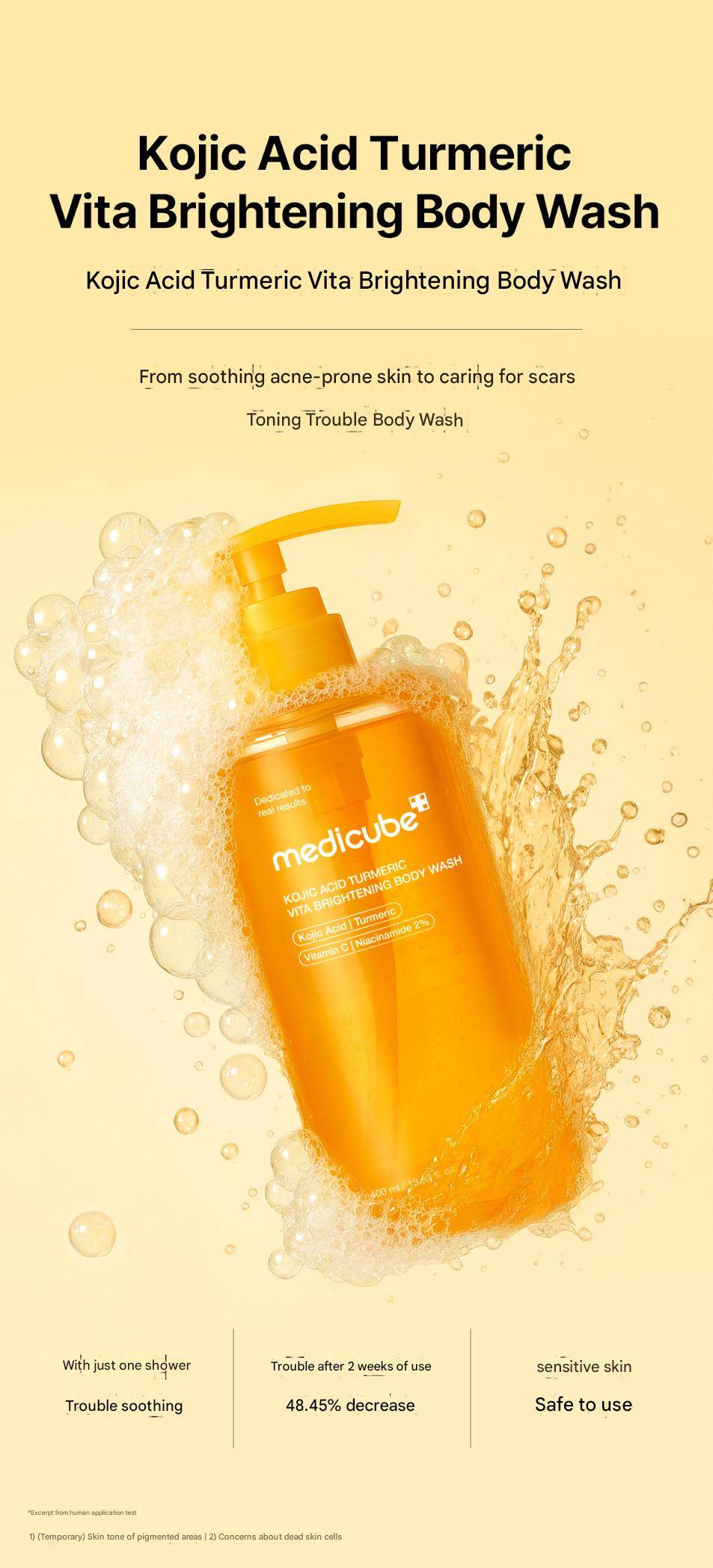 Medicube - Kojic Acid Tumeric Vita Brightening Body Wash 400ml Medicube