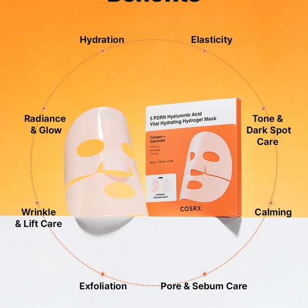 COSRX 5 PDRN Hyaluronic Acid Vital Hydrating Hydrogel Mask