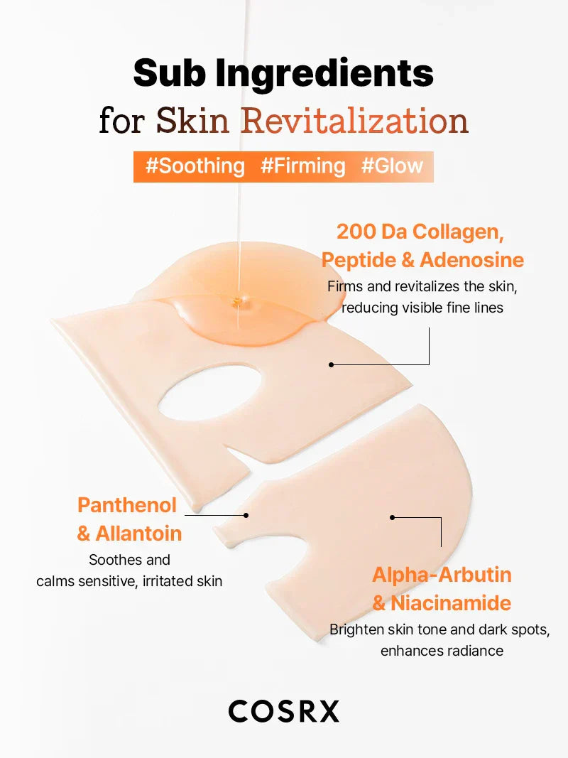 COSRX 5 PDRN Hyaluronic Acid Vital Hydrating Hydrogel Mask