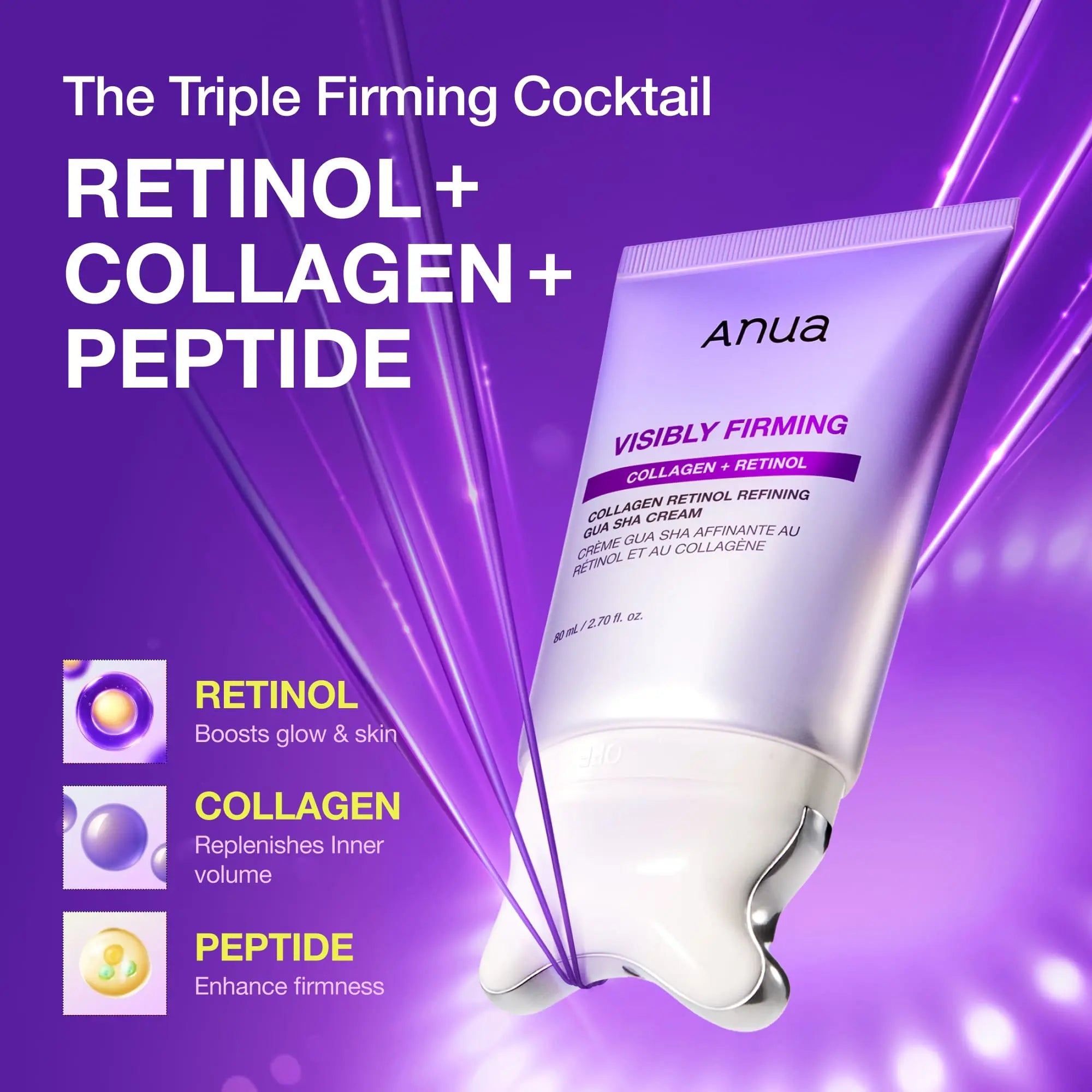 ANUA Collagen Retinol Refining Gua Sha Cream 80 ML ANUA JOLIE'S