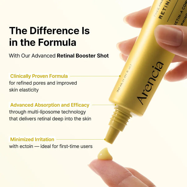 ARENCIA Booster Shot Retinal & Vitamin C Skin Renewal Duo
