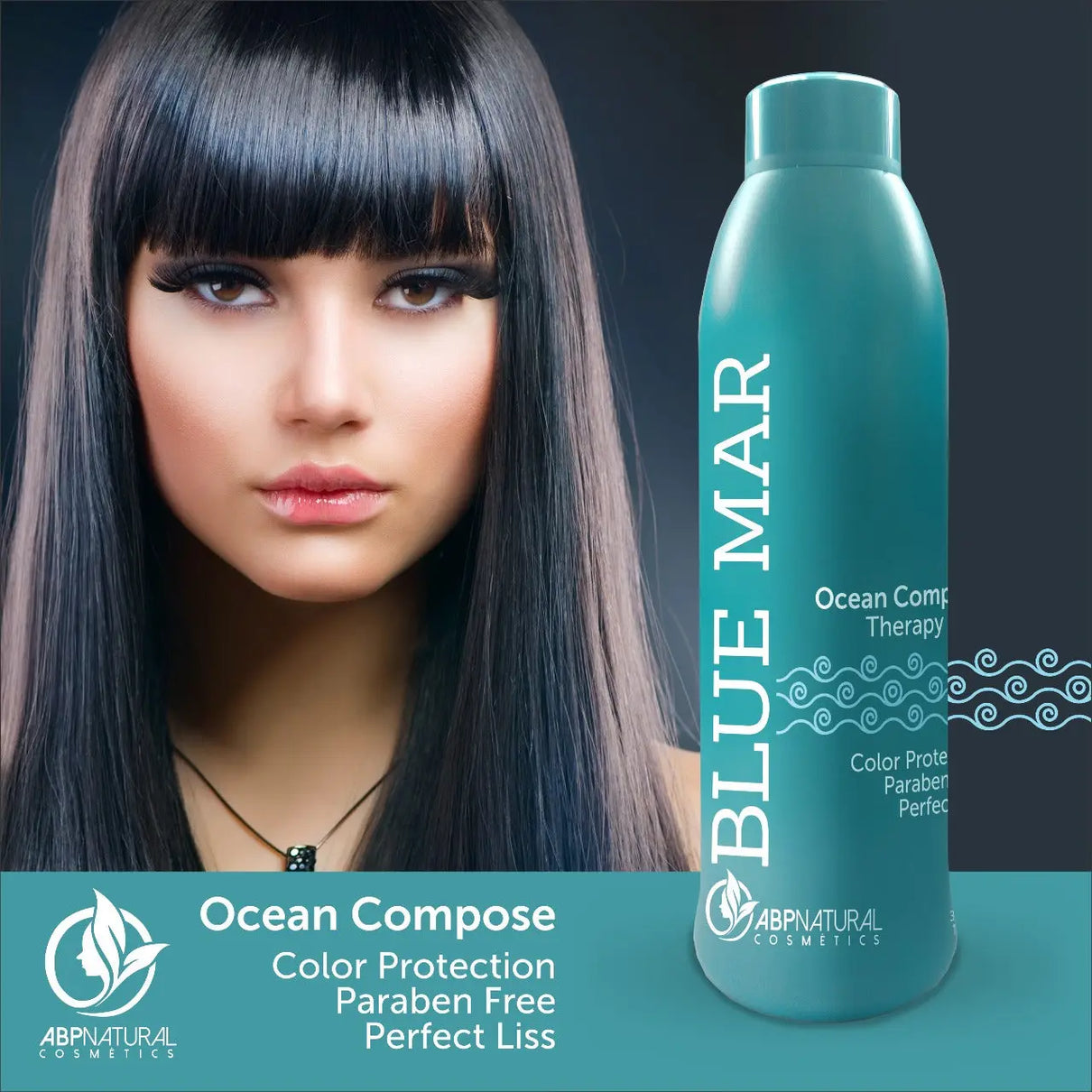 Abpnatural Cosmetics Blue Mar Ocean Compose Therapy Protein For Colored Hair Protection 1000ML ABPNATURAL JOLIE'S