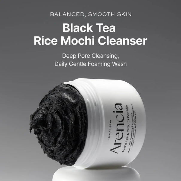 Arencia Black Tea Rice Mochi Cleanser