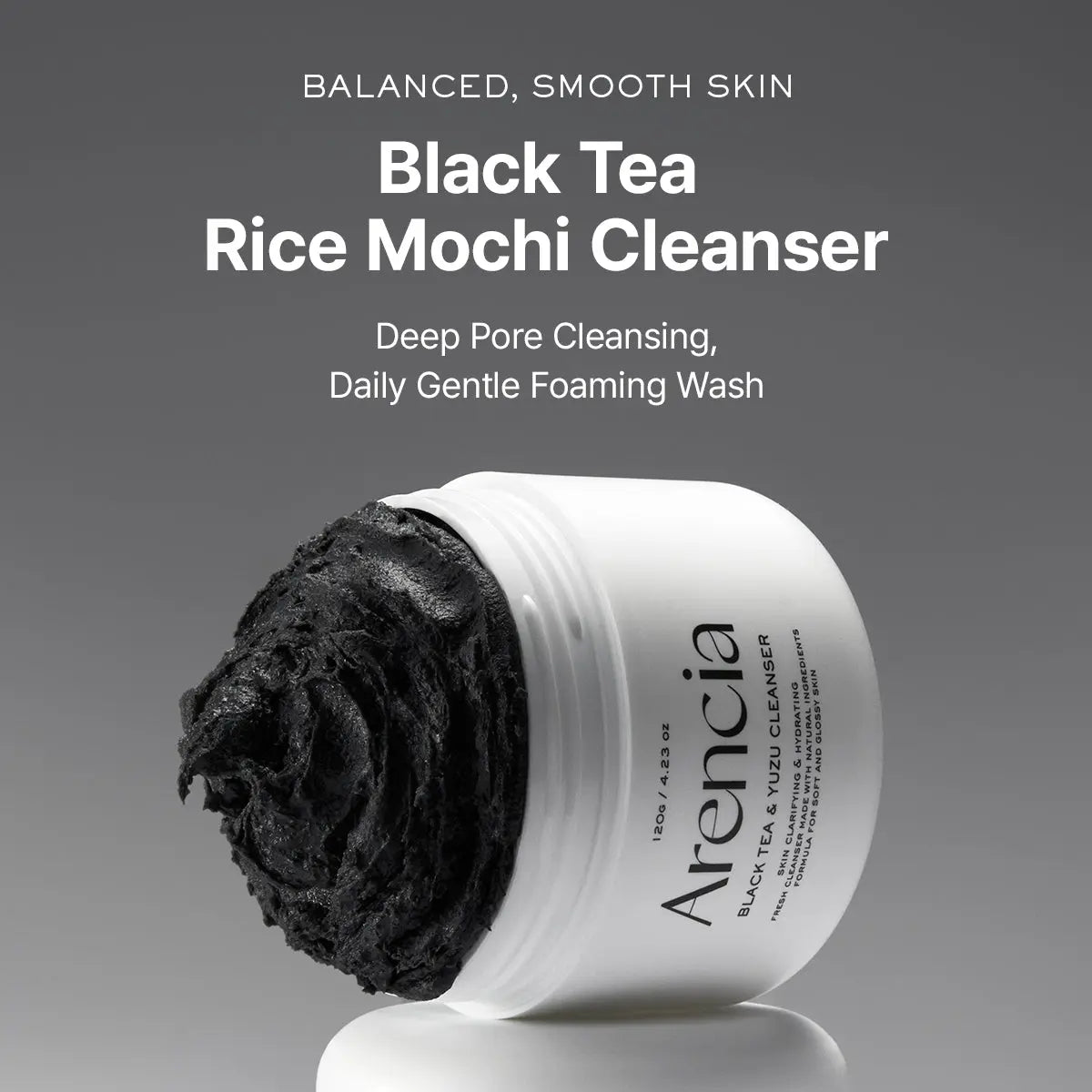 Arencia Black Tea Rice Mochi Cleanser
