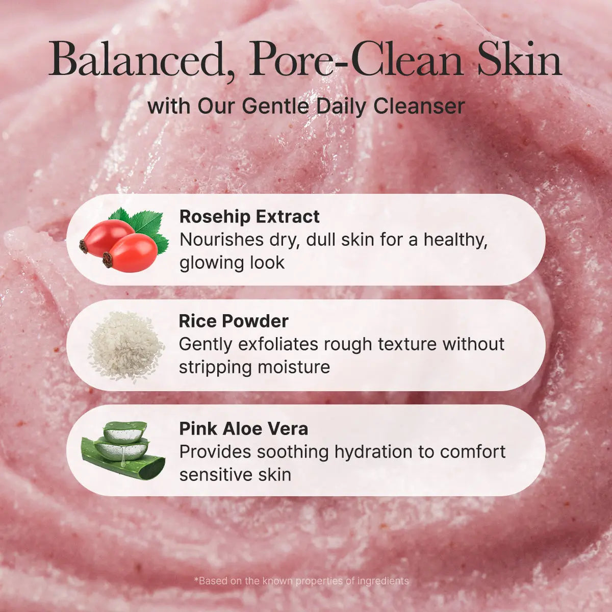 Arencia Fresh Rosehip Mochi Cleanser