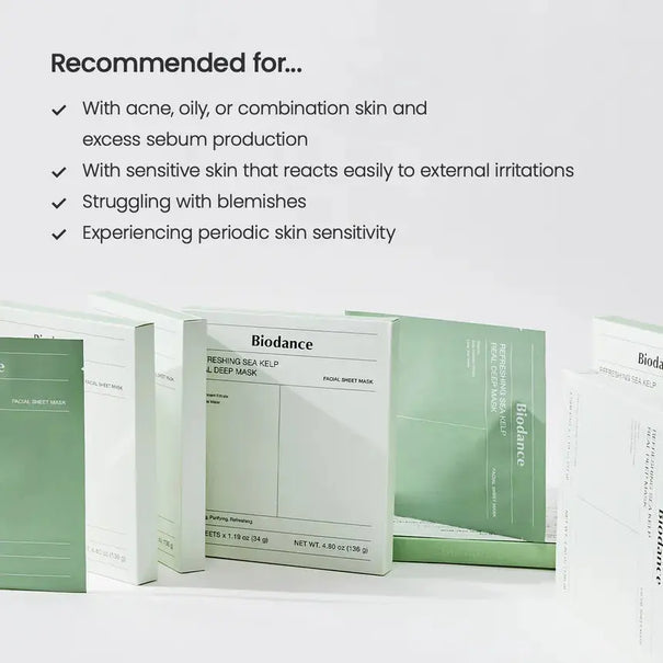 BIODANCE Refreshing Sea Kelp Real Deep Mask Set + Sea Kelp Gel Toner Pads Medicube JOLIE'S