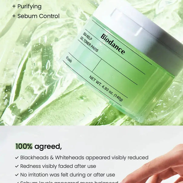 BIODANCE Sea Kelp Gel Toner Pads ( 60 pads ) Medicube JOLIE'S