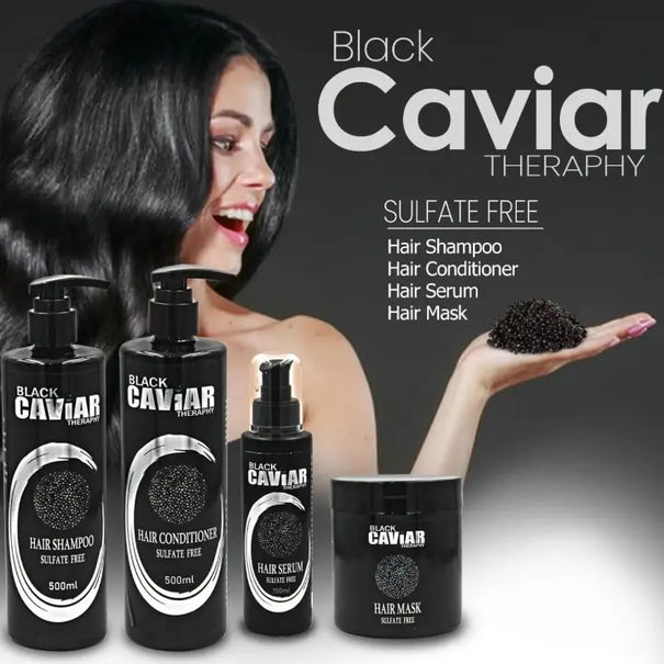 BLACK CAVIAR THERAPY Sulfate Free Hair Care Kit 4 Pcs BLACK CAVIAR JOLIE'S