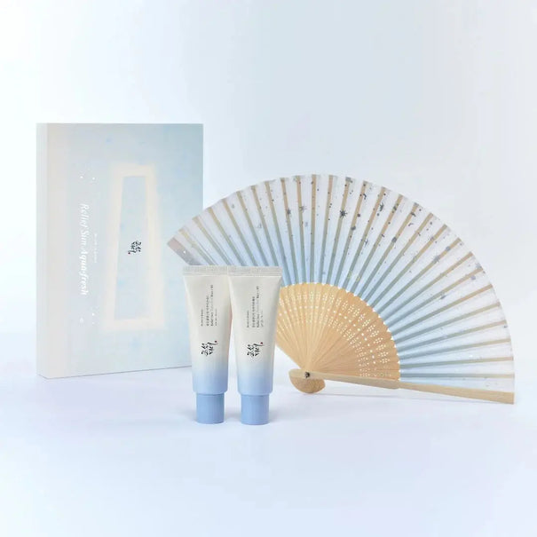Beauty of Joseon Relief Sun Aqua-fresh Rice+B5 (SPF50+ PA++++) Special Edition Set (50ml+50ml+fan) Beauty of Joseon JOLIE'S