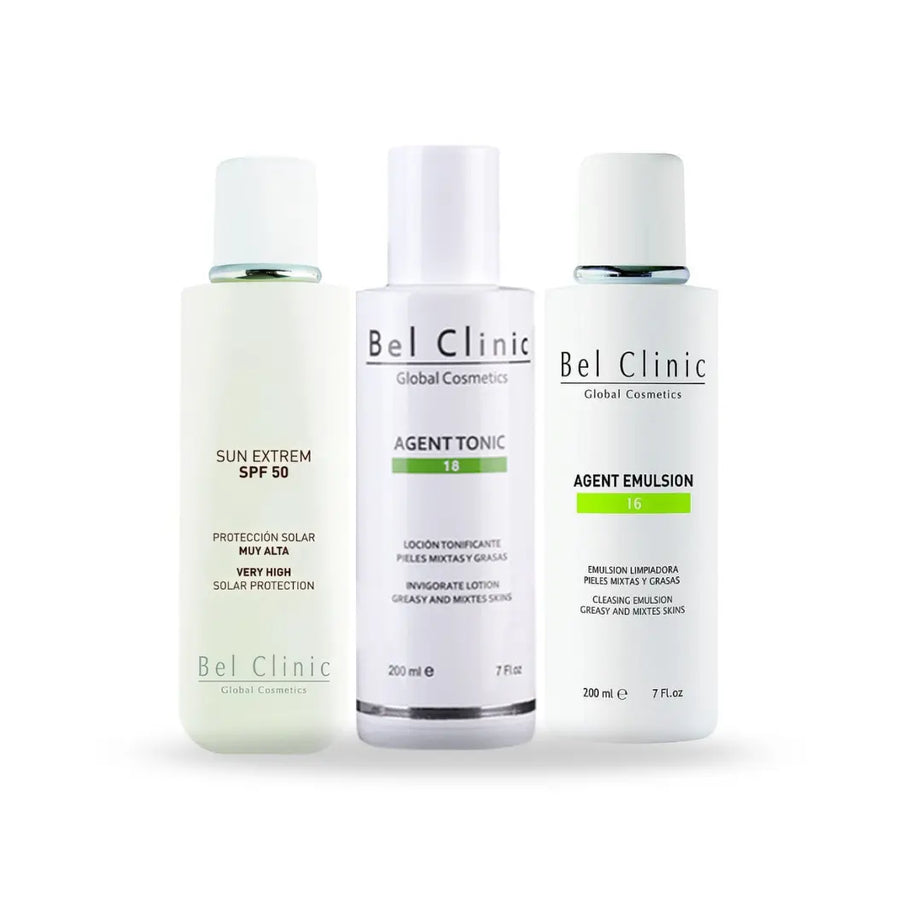 Bel Clinic Skincare Set Effective Protection and Cleansing for Combination and Oily Skin JOLIE'S JOLIE'S