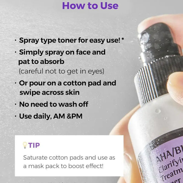 COSRX Aha/Bha Clarifying Treatment Toner 150 ml - JOLIE'S