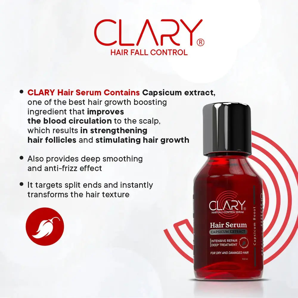 DOKAN CLARY Hair Fall Control Serum with Capsicum Extract 100 ml CLARY
