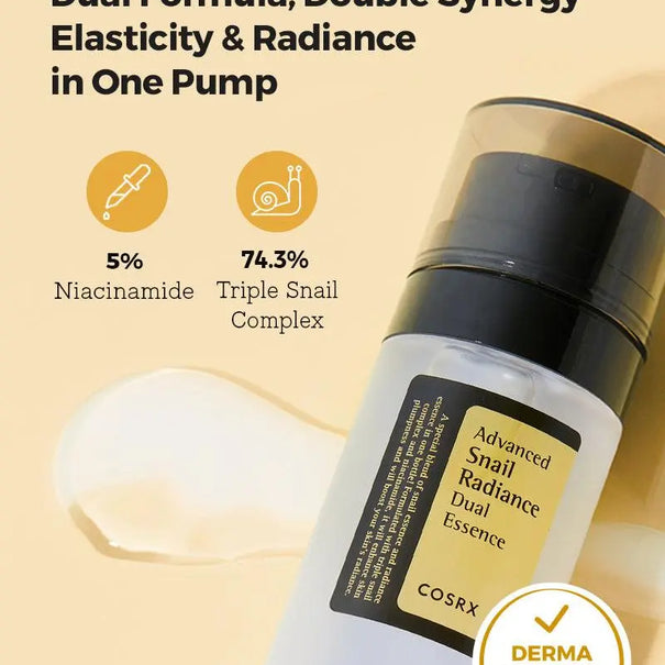 COSRX Advanced Snail Radiance Dual Essence 80 ml - JOLIE'S