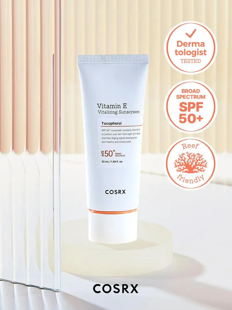 COSRX Vitamin E Vitalizing Sunscreen SPF 50+ - JOLIE'S