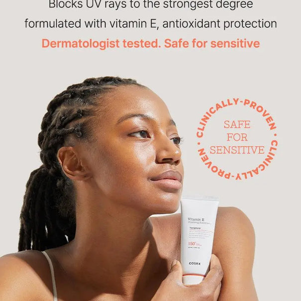 COSRX Vitamin E Vitalizing Sunscreen SPF 50+ - JOLIE'S