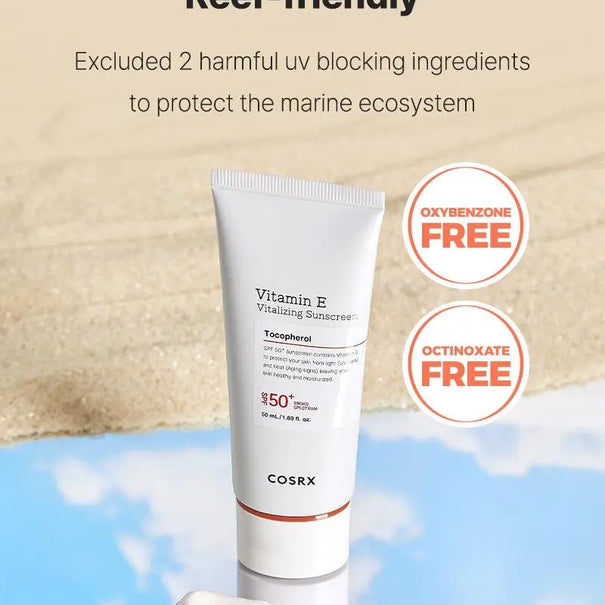 COSRX Vitamin E Vitalizing Sunscreen SPF 50+ - JOLIE'S