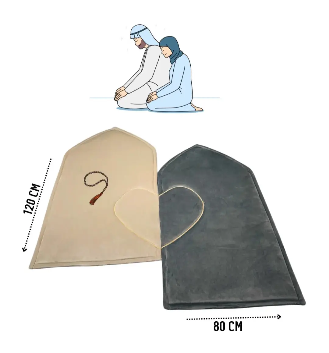 Couple Double Sided Prayer Mat JOLIE'S JOLIE'S