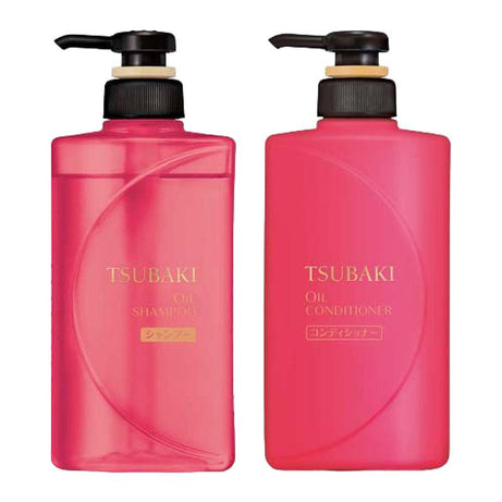 Shiseido Tsubaki Oil Shampoo And Conditioner Pump Pair 490 ML Shiseido Tsubaki JOLIE'S