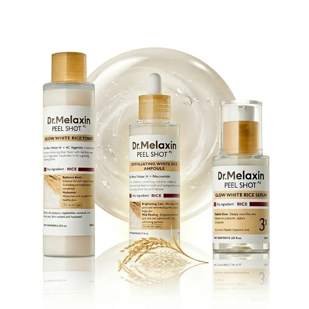 Dr.Melaxin Peel Shot Glow White Rice Trilogy Set - DOKAN