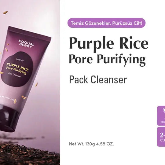 EQQUALBERRY Purple Rice Pore Purifying Pack Cleanser EQQUALBERRY JOLIE'S