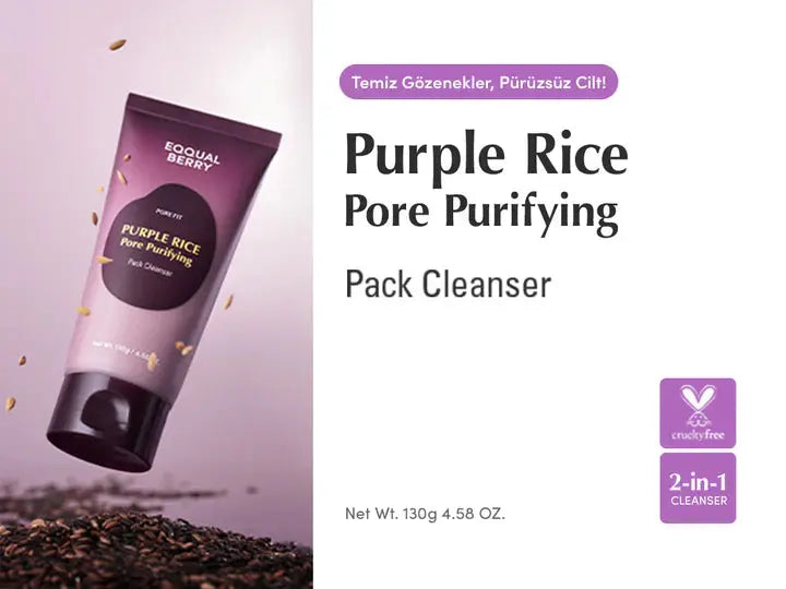 EQQUALBERRY Purple Rice Pore Purifying Pack Cleanser EQQUALBERRY JOLIE'S