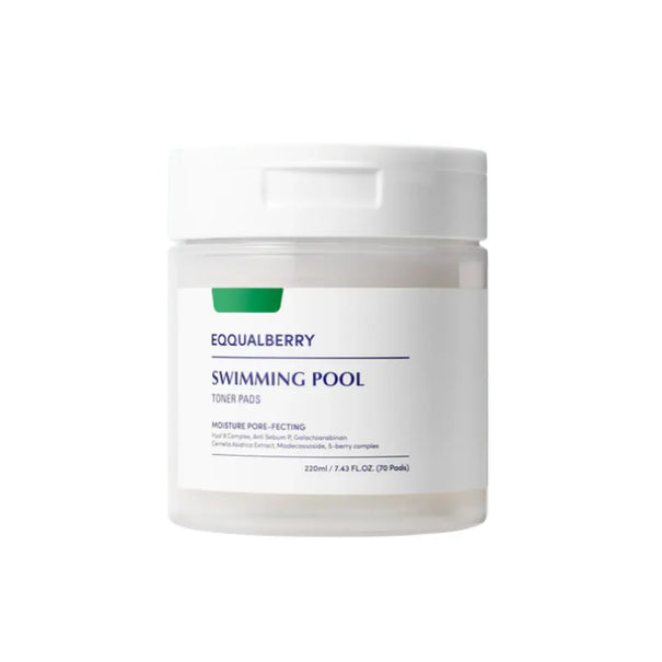 EQQUALBERRY Vegan Swimming Pool Toner Pads 70 pads 220 ml EQQUALBERRY JOLIE'S