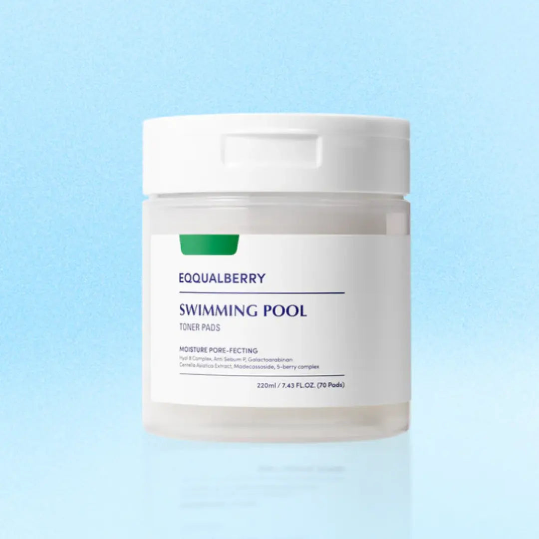 EQQUALBERRY Vegan Swimming Pool Toner Pads 70 pads 220 ml EQQUALBERRY JOLIE'S