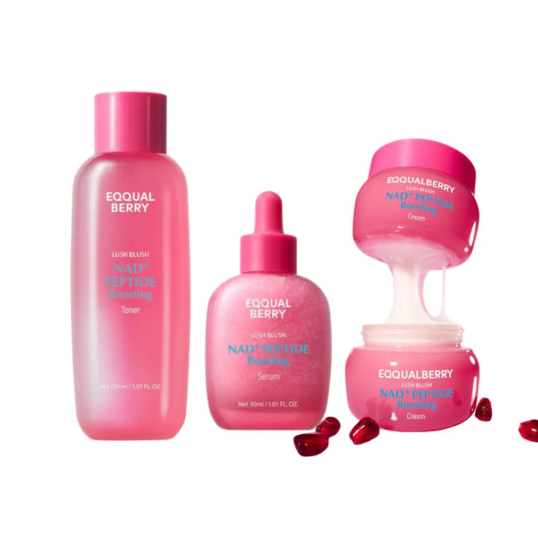 EQQUALBERRY Lush Blush NAD+ Peptide Boosting Skincare Set - JOLIE'S