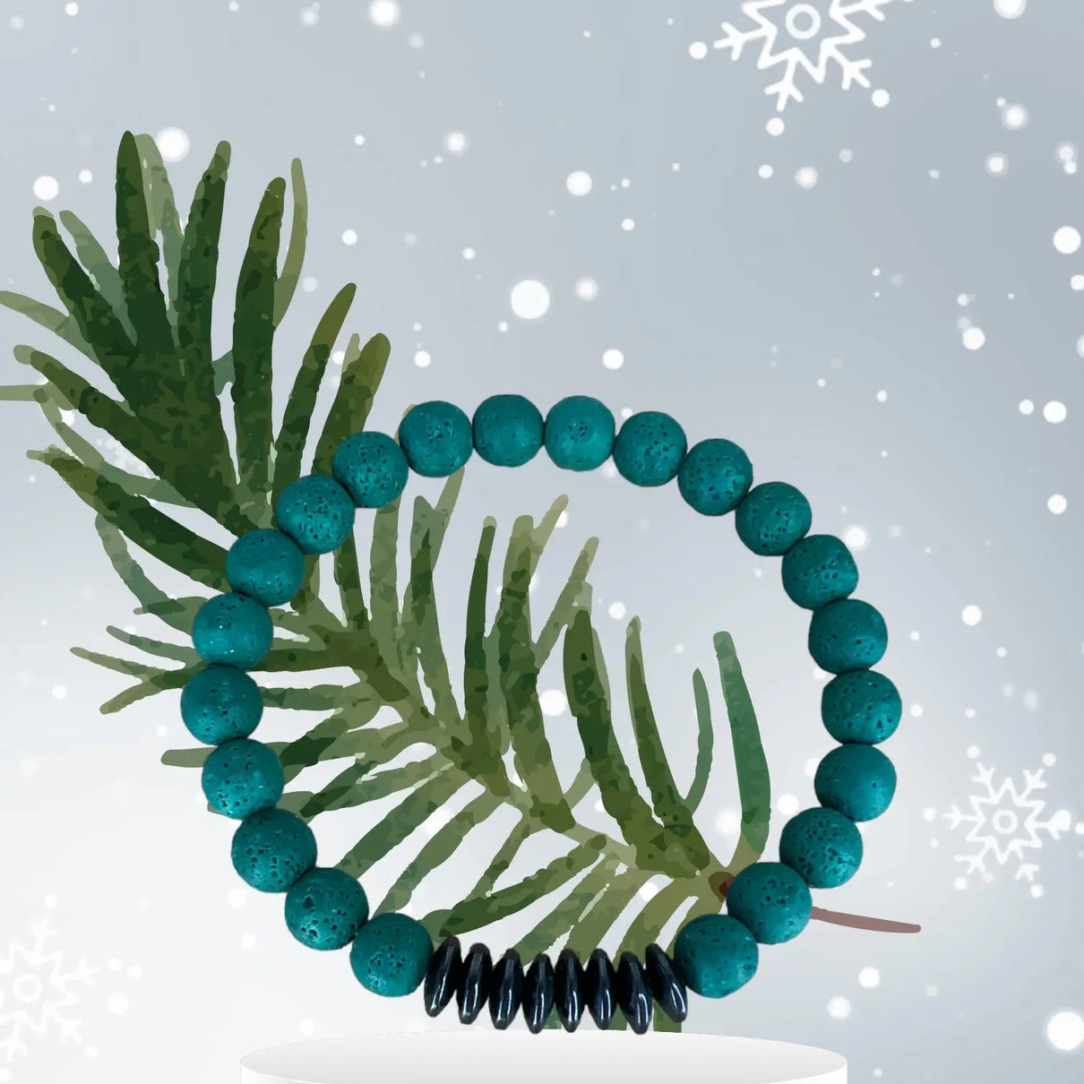 Green lava natural stone Bracelet JOLIE'S JOLIE'S