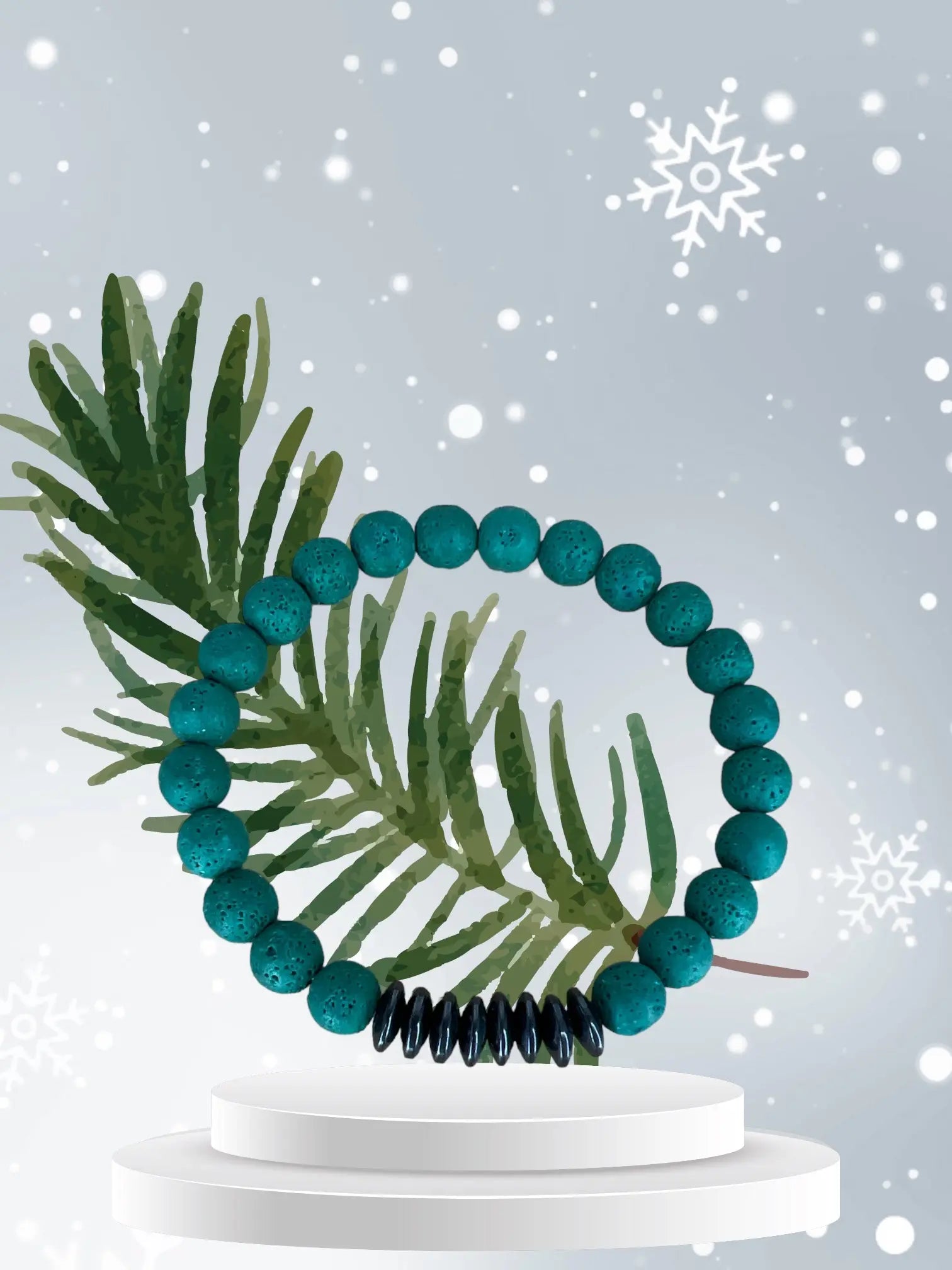 Green lava natural stone Bracelet JOLIE'S JOLIE'S