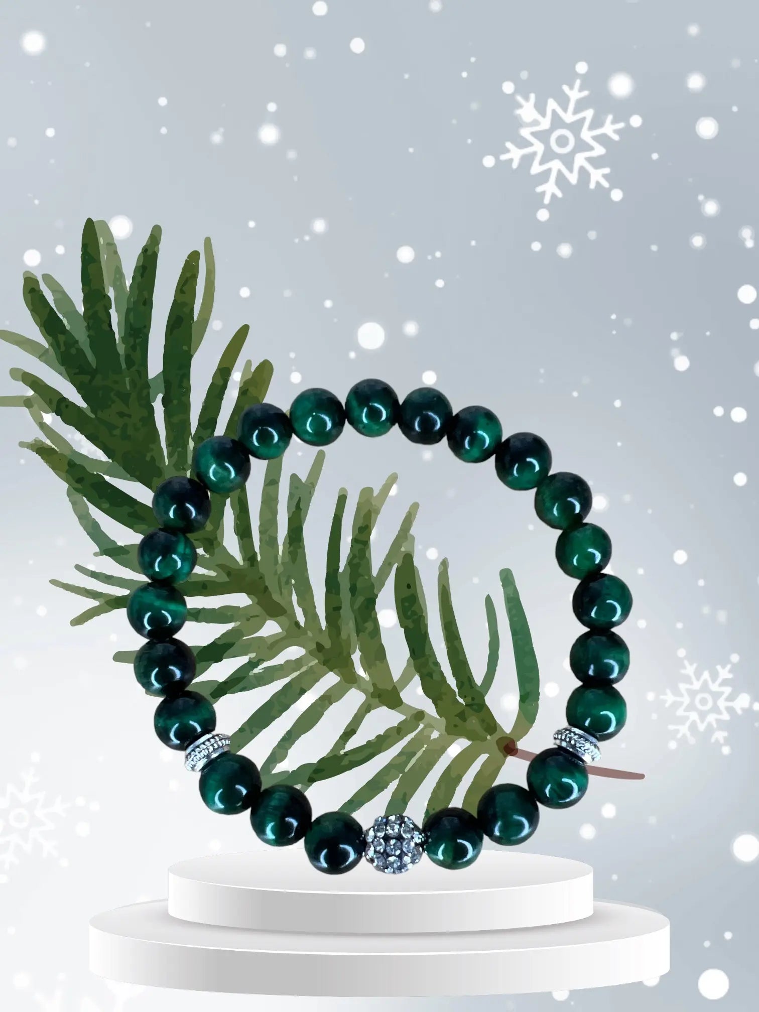 Green tiger eye natural stone Bracelet JOLIE'S JOLIE'S