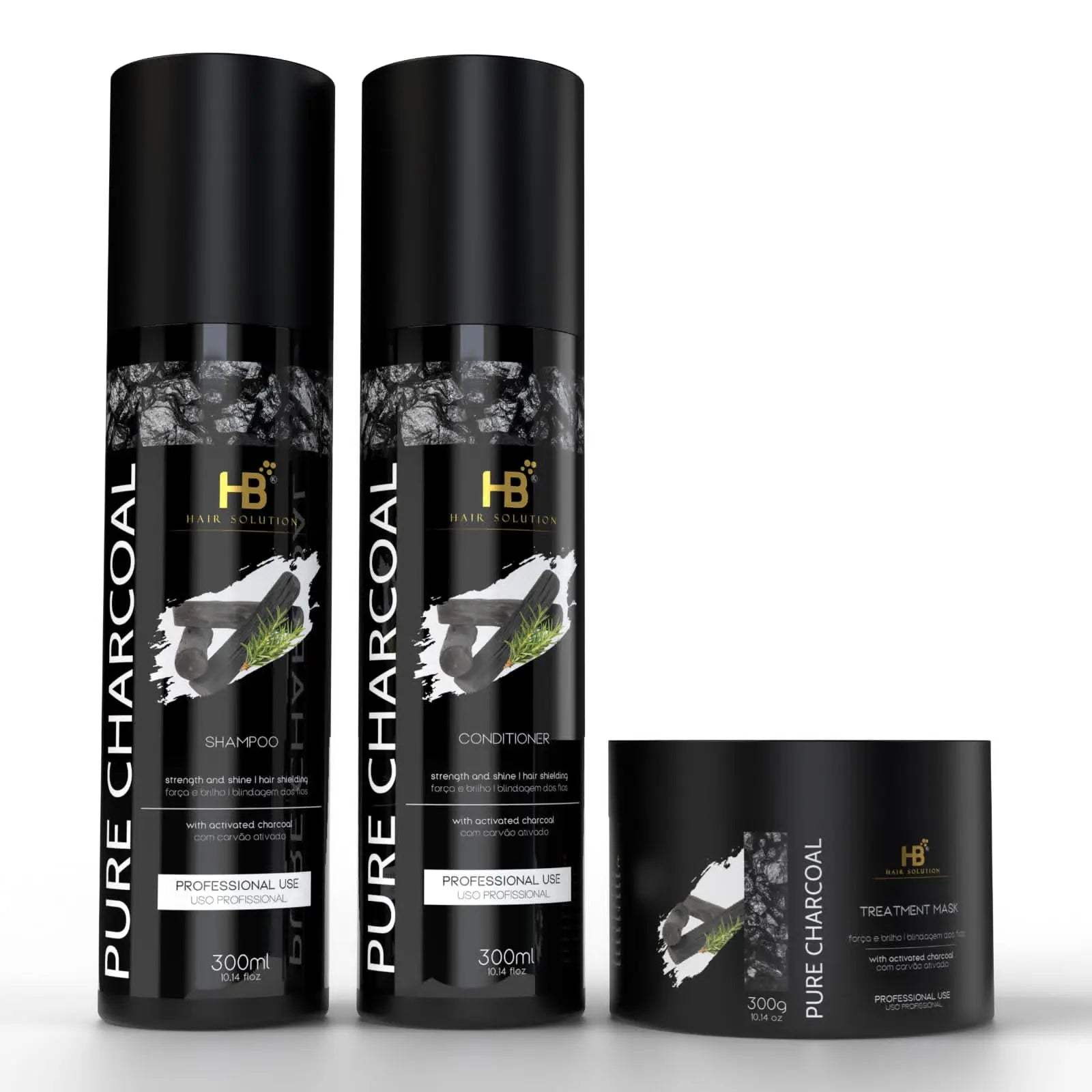 HB HAIR SOLUTION Pure Charcoal Anti Frizz Protein - JOLIE'S