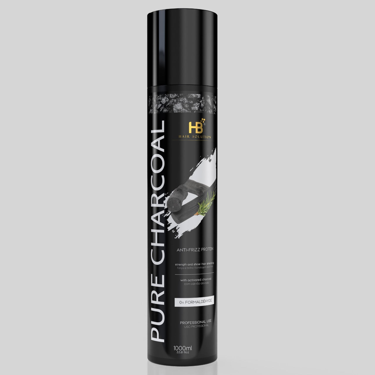 HB HAIR SOLUTION Pure Charcoal Anti Frizz Protein 1000 ML - JOLIE'S