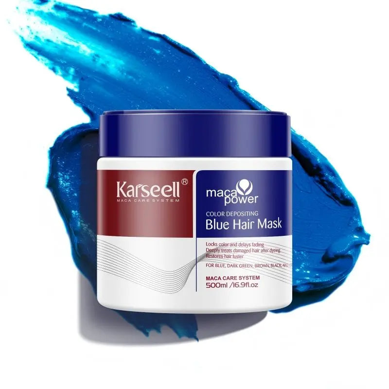 KARSEELL Blue Hair Color Depositing Mask 500 gm - JOLIE'S