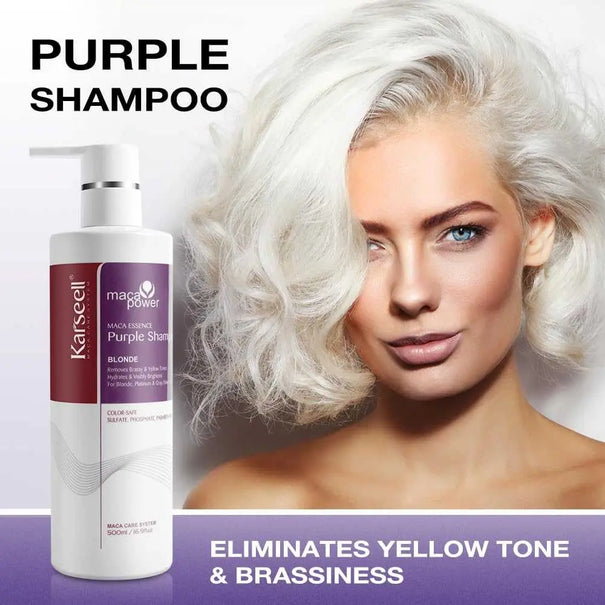 DOKAN KARSEELL Maca Power Purple Mask and Shampoo Set For Colored Hair KARSEELL