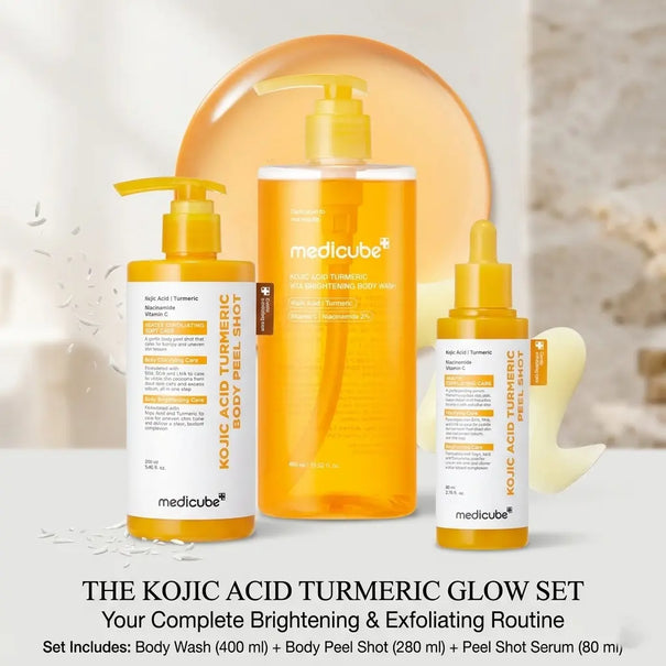 MEDICUBE Kojic Acid Turmeric Triolgy Glow Set - DOKAN