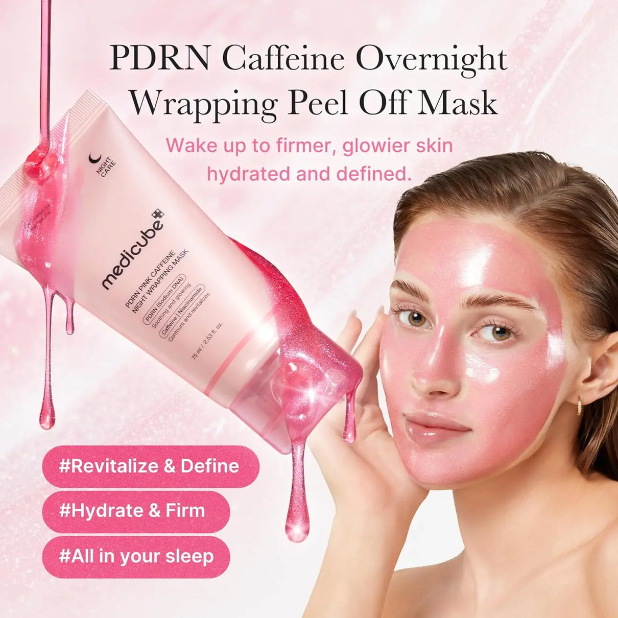MEDICUBE PDRN Pink Caffeine Night Wrapping Mask 75 ml Medicube JOLIE'S