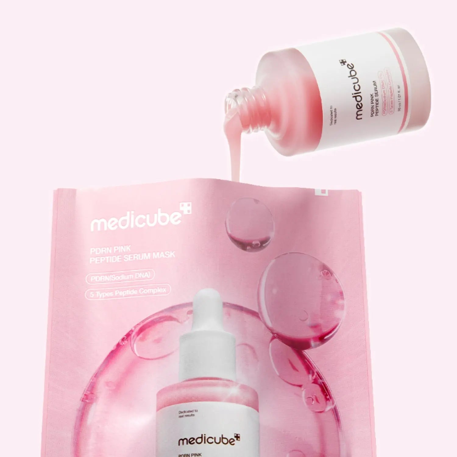 MEDICUBE PDRN Pink Peptide Serum Mask Set 10 Sheets MEDICUBE JOLIE'S