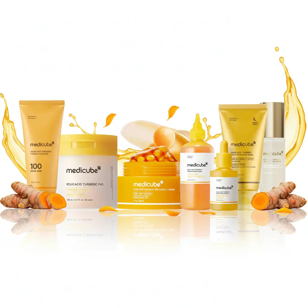 MEDICUBE Turmeric Glow Complete 7 Steps Skincare Set