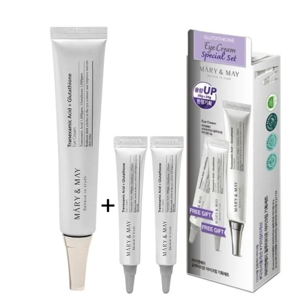 Mary & May Tranexamic Acid+ Glutathione Eye Cream  30ml + FREE 2pc mini Eye Cream Mary & May