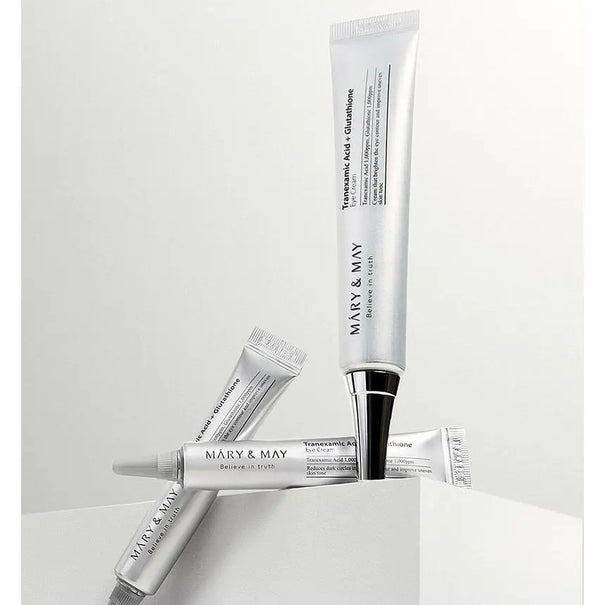 Mary & May Tranexamic Acid+ Glutathione Eye Cream  30ml + FREE 2pc mini Eye Cream Mary & May