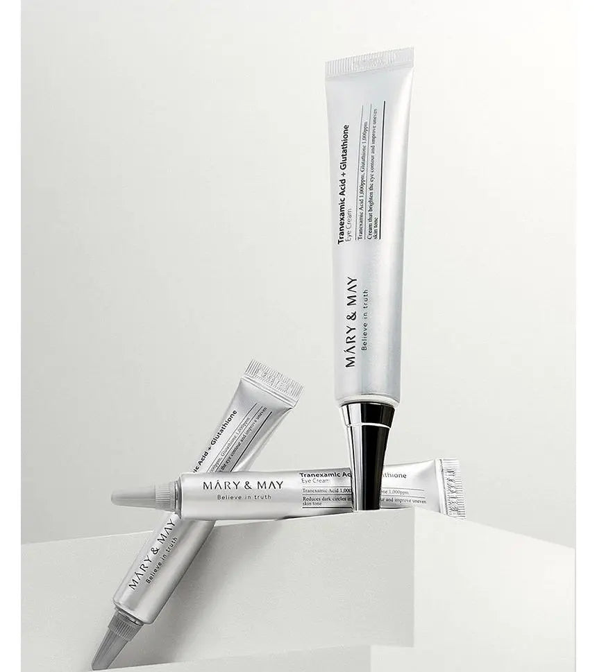 Mary & May Tranexamic Acid+ Glutathione Eye Cream  30ml + FREE 2pc mini Eye Cream Mary & May