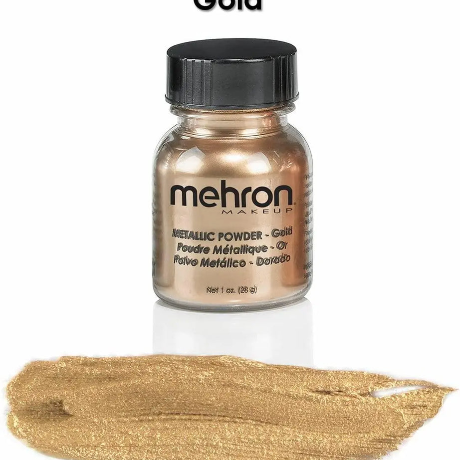 Mehron Makeup Metallic Powder - Gold - JOLIE'S UAE