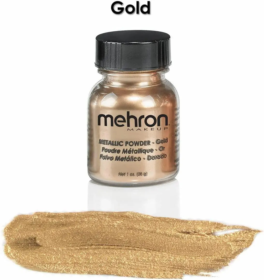 Mehron Makeup Metallic Powder - Gold - JOLIE'S UAE