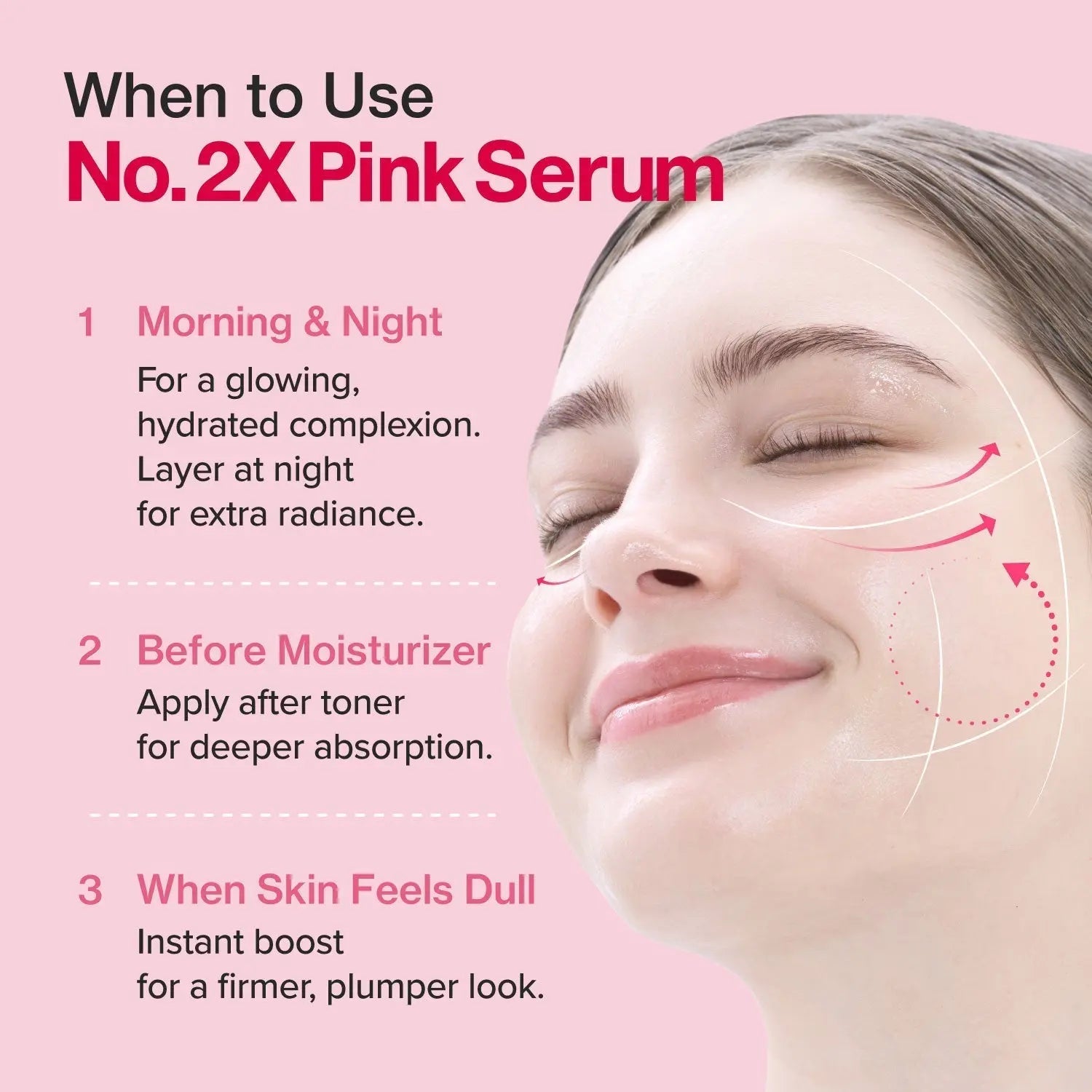 Numbuzin No.2 Rose PDRN Collagen 2X Plumping Serum + Collagen Shot 30ml Glam Secret
